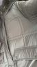 麥檬MM麥檬商場同款22年秋冬綠色中長保暖連帽鵝絨羽絨服女5DA280401 豆綠 S 曬單實拍圖