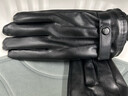 羅蒙皮手套男士冬季加絨加厚保暖戶(hù)外騎行摩托電動(dòng)車(chē)防水防寒防凍觸屏 黑色 曬單實(shí)拍圖