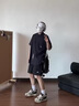 唐號(hào)（tanghao）夏季日系戶(hù)外純色速干短褲運(yùn)動(dòng)短褲男女美式百搭潮流寬松沙灘褲 紅色 XL 曬單實(shí)拍圖