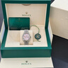 勞力士（ROLEX）日志型系列女表表徑31mm自動機(jī)械時尚休閑商務(wù)瑞士手表送禮物 表徑31粉盤條釘m278274-0014 曬單實(shí)拍圖