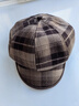 九州絲羽英倫八角貝雷帽女秋冬2025媽媽格子復古顯臉小韓版文藝減齡報童帽 格子八角帽-咖色 均碼 曬單實(shí)拍圖