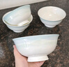 NINE CRANES景德鎮(zhèn)高顏值陶瓷家用碗具湯面碗微波爐簡約6英寸面碗4個 曬單實拍圖