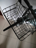 線(xiàn)線(xiàn)娜自行車(chē)籃子前車(chē)筐加粗前掛籃子山地車(chē)后車(chē)筐車(chē)簍買(mǎi)菜籃貨架側掛籃 黑色加粗承重60斤 曬單實(shí)拍圖
