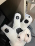 慕瓊（MUQIONG）網(wǎng)紅爪子可愛(ài)卡通熊爪毛絨手套女冬季保暖加絨加厚熊掌騎行車(chē)滑雪 [毛絨熊掌五指]白 均碼 曬單實(shí)拍圖