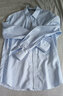 喬治白【免燙】襯衫白色純棉男士長(cháng)袖商務(wù)正裝純色品牌高紗支純白襯衣 藍色110.001.2004414 41 曬單實(shí)拍圖