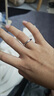GLTEN情侶戒指純銀999銀戒指對戒生日中秋結婚紀念日禮物送男女友老婆 曬單實(shí)拍圖