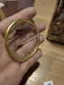 中國黃金（CHINA GOLD） 黃金手鐲實(shí)心古法傳承磨砂素圈金手鐲結婚三金自戴情人節禮物 約50g（定制款5-7個(gè)工作日） 曬單實(shí)拍圖