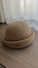 PTAH帽子女秋冬季新款小禮帽貝雷保暖羊毛呢氈禮帽百搭時(shí)尚復古盆帽 混駝 曬單實(shí)拍圖