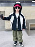 G.DUCK KIDS小黃鴨童裝男女童沖鋒衣三合一春秋款兒童風衣時尚保暖連帽外套 紅色兩件套 130碼建議120-130cm7-8歲cm 曬單實拍圖