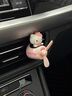杰梵客（JEEFANCO）HelloKitty車(chē)載香薰汽車(chē)空調出風(fēng)口香薰女生香水可愛(ài)車(chē)內裝飾擺件 可愛(ài)粉色kitty 【6種香味+免費補香】 曬單實(shí)拍圖