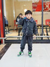 BICAIYA童裝男童冬裝加絨套裝新款中大童外套兒童服裝男孩牛仔加厚兩件套 灰色套裝 加絨 150 (建議140-150cm重62-80斤) 曬單實(shí)拍圖