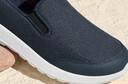 斯凱奇（Skechers）男鞋秋季一腳蹬透氣健步鞋舒適休閑鞋緩震低幫懶人 海軍藍色/NVY 40 曬單實(shí)拍圖