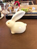 榜盛茶寵擺件開(kāi)片可養家用高檔白瓷功夫茶具配件茶臺茶桌創(chuàng  )意茶玩擺件 白汝窯玉兔茶寵 曬單實(shí)拍圖