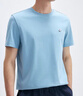 納維凱爾意大利小帆船男涼感圓領(lǐng)短袖T恤簡(jiǎn)約基礎上衣1325505534 淺藍  L  曬單實(shí)拍圖