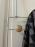 懶角落門(mén)后掛鉤免打孔衣帽架浴室壁掛衣架無(wú)痕衣服掛鉤臥室入戶(hù) 雙排7鉤 曬單實(shí)拍圖