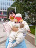 G.DUCKKIDS嬰兒秋冬連體衣2024新款男女寶寶加絨連體衣冬天幼兒薄棉保暖外出 米白色 90cm 曬單實(shí)拍圖