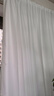 銘聚布藝幻影紗簾 透光不透人客廳陽(yáng)臺掛鉤白色窗紗1.8米寬*2.4米高1片 曬單實(shí)拍圖