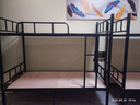 加厚上下鋪雙人成人床雙層床鐵架床員工宿舍上下床學(xué)校高低架子床 黑色 升級加厚款 100*200送兩張靜音板 曬單實(shí)拍圖