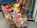 PTAT沙灘褲男夏季速干花短褲薄款寬松休閑卡通居家中褲可外穿大褲衩潮 DK102黃粉拼色 2XL  (建議140-160斤) 曬單實拍圖