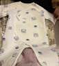童泰秋冬季婴儿衣服新生儿0-6个月保暖宝宝连体衣哈衣 蓝色丨A款 59cm 实拍图