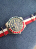 天美時(shí)（TIMEX）男表Q系列潛水夜光手表復(fù)古經(jīng)典水鬼復(fù)刻歐美表生日禮物 紅藍(lán)撞色TW2T80700 曬單實(shí)拍圖