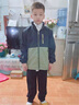 G.DUCKKIDS男童春秋裝外套2025新款中大兒童秋季沖鋒衣帥氣男孩連帽防風(fēng)上衣 綠色(男童前面拉鏈裝飾沖鋒衣) 110 曬單實(shí)拍圖
