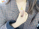 中國(guó)黃金（CHINA GOLD）黃金吊墜女送媽媽禮物足金水滴孔雀尾芳華高貴氣質(zhì)送老婆女友禮物 水滴吊墜（約1.2g） 曬單實(shí)拍圖