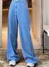 moussy【秦嵐同款】女裝新品休閑丹寧風(fēng)牛仔褲010ISA11-9081 111淺藍(lán)色 M 10026 曬單實(shí)拍圖