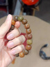 FACAMAN高品質(zhì)虎皮菩提根文玩手串男原生態(tài)高油高密菩提子佛珠天珠情侶款 虎皮菩提根天珠手串【男款】 曬單實(shí)拍圖