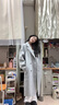 GARNUO高級感灰色呢子大衣女中長款2025秋冬季新款小個子赫本風毛呢外套 灰色【常規(guī)內(nèi)里】 S【80-100斤】 曬單實拍圖
