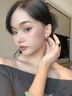 在野美拉德復古耳扣2025年新款潮秋冬耳環(huán)女小眾設計輕奢高級感耳飾品 深咖色 曬單實(shí)拍圖