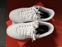 彪馬（PUMA）【小白鞋】增高厚底網(wǎng)球風(fēng)板鞋女復古休閑鞋 SKYE 374764 白-黑色-02 38 曬單實(shí)拍圖