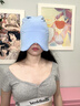 米度狗眼罩遮光睡眠專(zhuān)用女士男助睡覺(jué)護眼罩非真絲冰絲夏季耳塞午睡輕薄 晴空藍   贈耳塞一對 曬單實(shí)拍圖