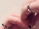 唯一（Winy）999純銀情侶戒指對戒一對實(shí)用求婚戒指男士女款生日禮物首飾 曬單實(shí)拍圖