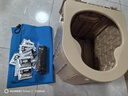 便攜式車(chē)上車(chē)載馬桶戶(hù)外廁所折疊旅行防臭應急男女士大人兒童露營(yíng) 卡其色馬桶兔牙+12固化劑15個(gè)袋 曬單實(shí)拍圖