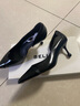 百麗（Belle）高跟鞋女細(xì)跟商場(chǎng)同百搭氣質(zhì)小眾單鞋3Y6B6BK4 黑色 37 曬單實(shí)拍圖