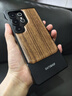 派凡（oatsbasf）【實(shí)木金屬殼】適用三星GalaxyS25Ultra手機殼高端商務(wù)金屬無(wú)邊框磁吸保護套推拉式男高級半包防摔 【典雅黑】實(shí)木拼接金屬/推拉安裝/磁吸充電 曬單實(shí)拍圖