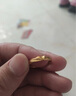 老廟黃金戒指古韻金情侶對戒女戒可調(diào)生日禮物送女友 曬單實拍圖