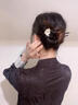 兩世歡黑檀木U型雙釵發(fā)簪女高級古風新中式發(fā)釵盤發(fā)旗袍簪子馬面裙頭飾貓眼蝴蝶發(fā)簪 曬單實拍圖