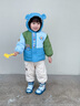 幼歌（YOUGE）嬰幼兒2024冬季新款耳朵連帽卡通棉服厚實(shí)保暖兒童外套 藍(lán)色耳朵 90 cm 曬單實(shí)拍圖