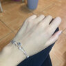 中國黃金（CHINA GOLD）S925銀粉色貓爪手鏈女款時尚手飾品輕奢情人節(jié)生日禮物送女友老婆 玫瑰禮盒+粉色貓爪手鏈 曬單實拍圖