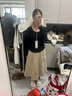 森馬（Semir）長(zhǎng)袖T恤女短款撞色打底衫簡(jiǎn)約風(fēng)秋季假兩件修身衣服101524101005 曬單實(shí)拍圖