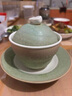 九土復古燉盅湯盅家用陶瓷小燉罐燕窩隔水燉帶蓋帶碟蒸雞蛋羹碗輔食碗 青綠色燉盅 4.8英寸 曬單實(shí)拍圖