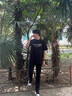 瀟圖達人街頭風(fēng)牛仔褲男秋季cleanfit痞帥潮流微喇褲高街vibe炸街彎刀褲 黑色 XL 曬單實(shí)拍圖