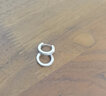 GsunG鉑金耳環(huán)女款PT950新款耳圈耳扣白金簡(jiǎn)約閃亮耳釘女士時(shí)尚 PT950耳環(huán)單砂花紋3.6克左右 曬單實(shí)拍圖