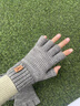鉑朗尼奧保暖手套露手指半指手套男韓系露指無(wú)指防寒男士冬季棉 曬單實(shí)拍圖
