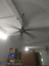 奧克斯工業(yè)大吊扇風扇純銅電機強力超大風力電風扇機械/遙控可選工廠房車間大功率吸頂扇倉庫電扇大風量 灰色遙控款80寸-2米【遙控免布線】 曬單實拍圖
