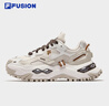 FILA FUSION斐樂(lè )潮牌女鞋BIANCO厚底潮鞋2025冬新款硬糖鞋老爹鞋 雪白/泡芙粉-SP 38 曬單實(shí)拍圖
