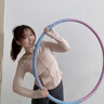 MPPMCK呼啦圈自由加重減肥不傷腰高效燃脂收腹男女傳統健腹器減肚子神器 藍粉-浮點(diǎn)按摩自由加重2-10斤 曬單實(shí)拍圖