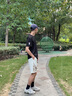 美羅邦 MELOBAN高品質(zhì)夏季薄款男士國風潮流印花短褲學生青年五分褲民族風中褲潮 白色 L 參考110-130斤左右 曬單實拍圖